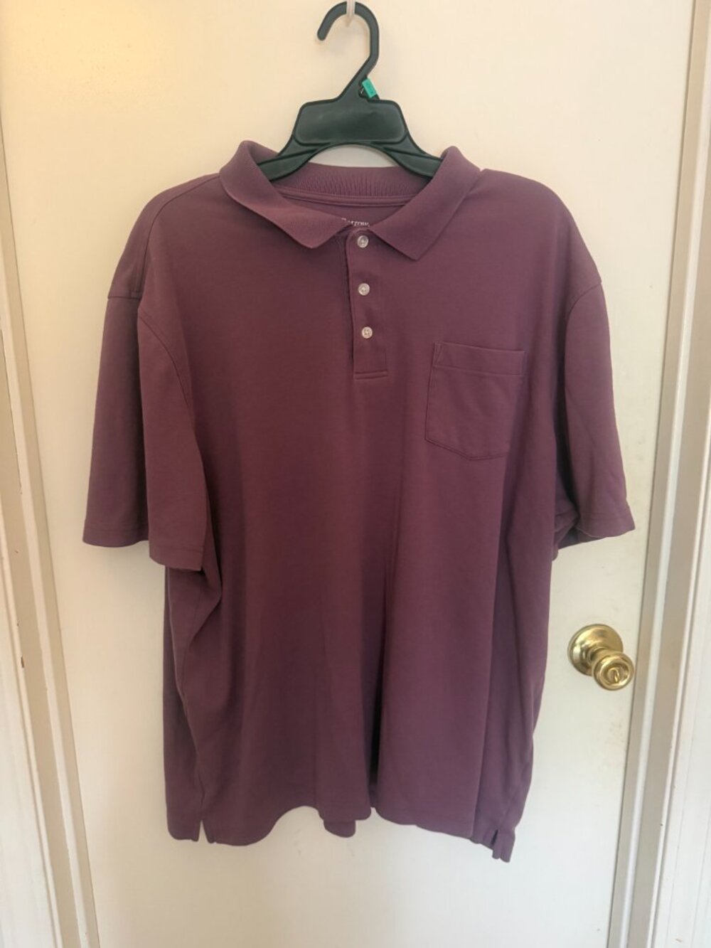 Croft & Barrow Plum Polo Shirt M XXL